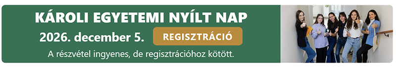 Károli Egyetemi nyílt nap regisztrációs link - banner