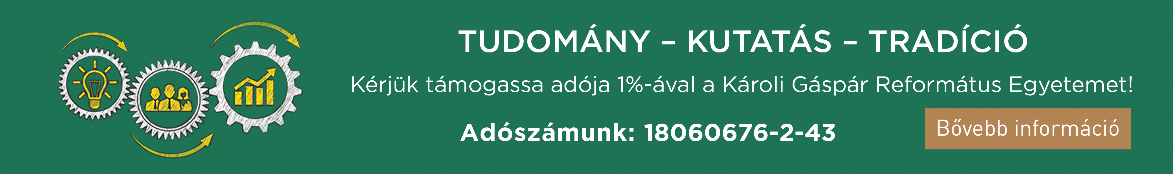 1% felajánlás banner