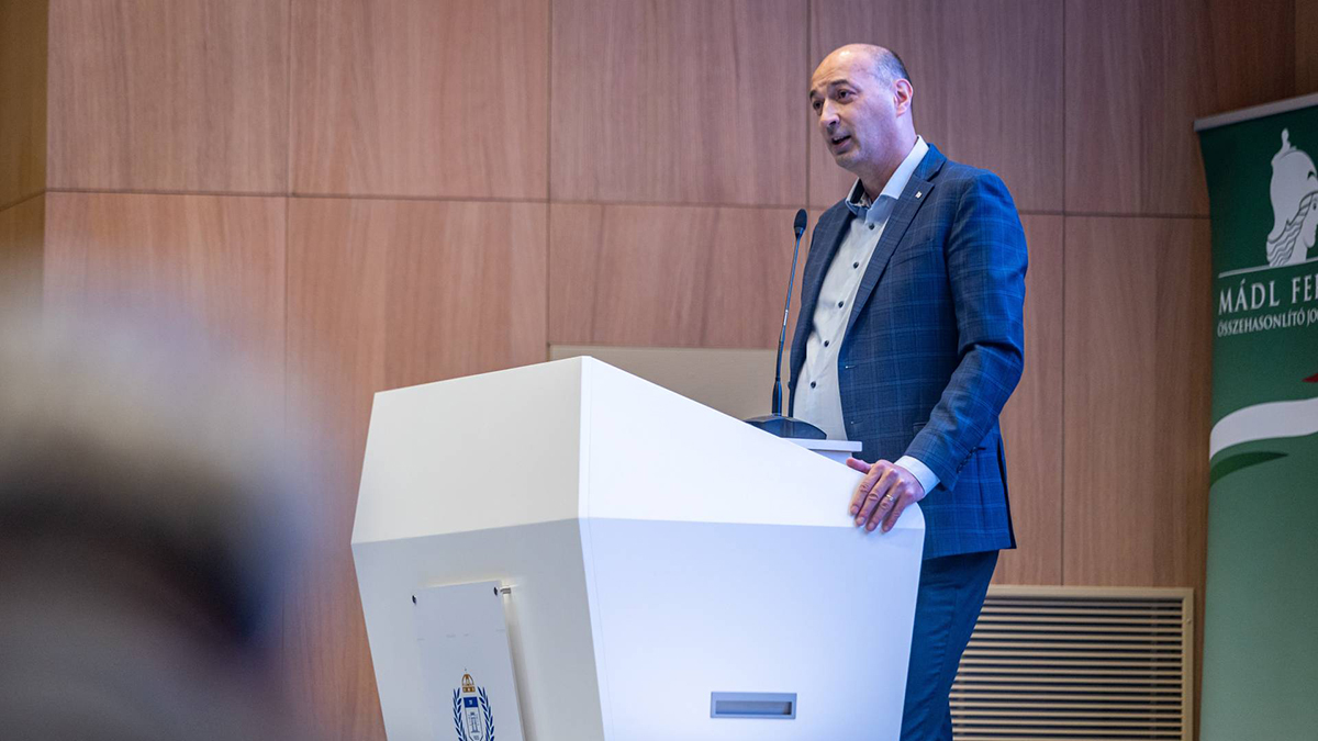 Középpontban a sportjog: hetedszer rendezték meg a Sárközy Tamás Sportjogi Konferenciát - konferencia fotó