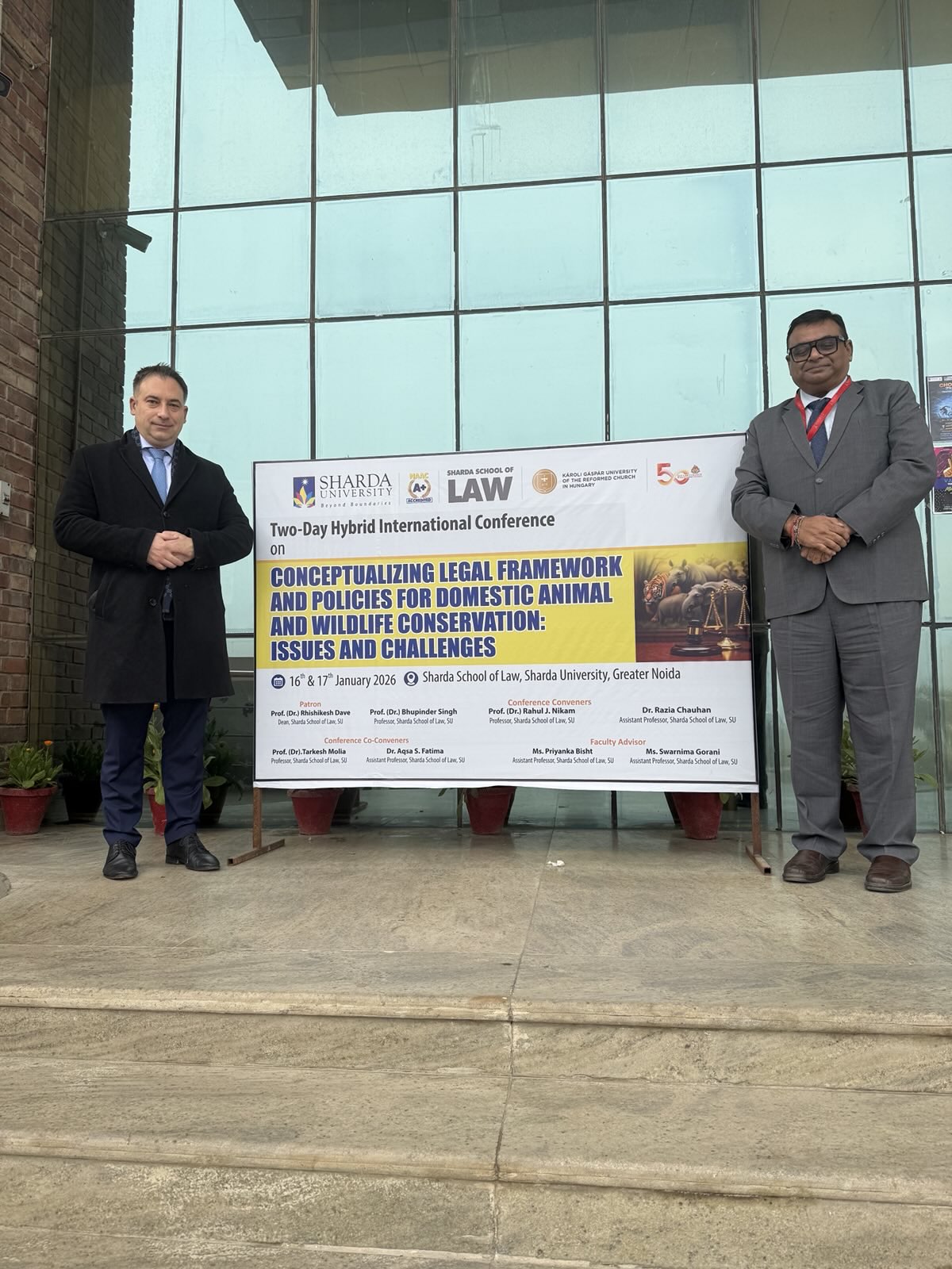 Nemzetközi konferencia Indiában az állat- és vadvédelem jogi kihívásairól – a Károli társszervezésében - fotók