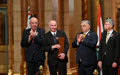 Széchenyi-díjat kapott Kukorelli István jogtudós, a Magyar Tudományos Akadémia doktora, professor emeritus, a Károli Gáspár Református Egyetem Állam- és Jogtudományi Kar megbízott oktatója - fotó