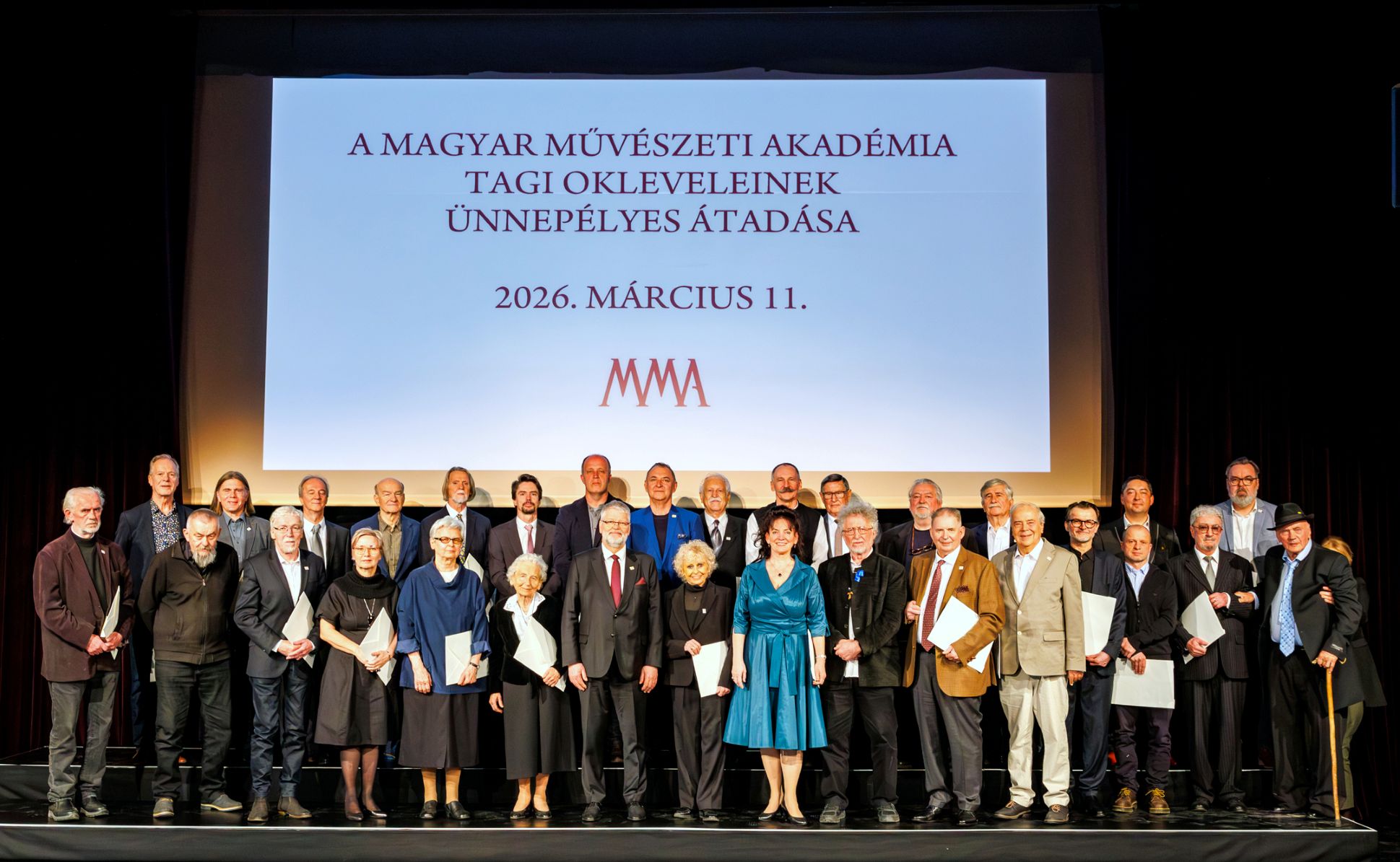 Magyar Művészeti Akadémia új tagok csoportkép