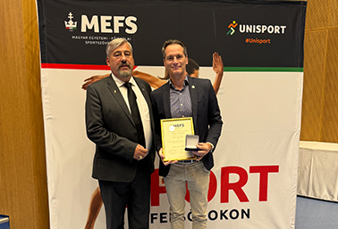  Országos elismerésben részesült egyetemünk sportigazgatója