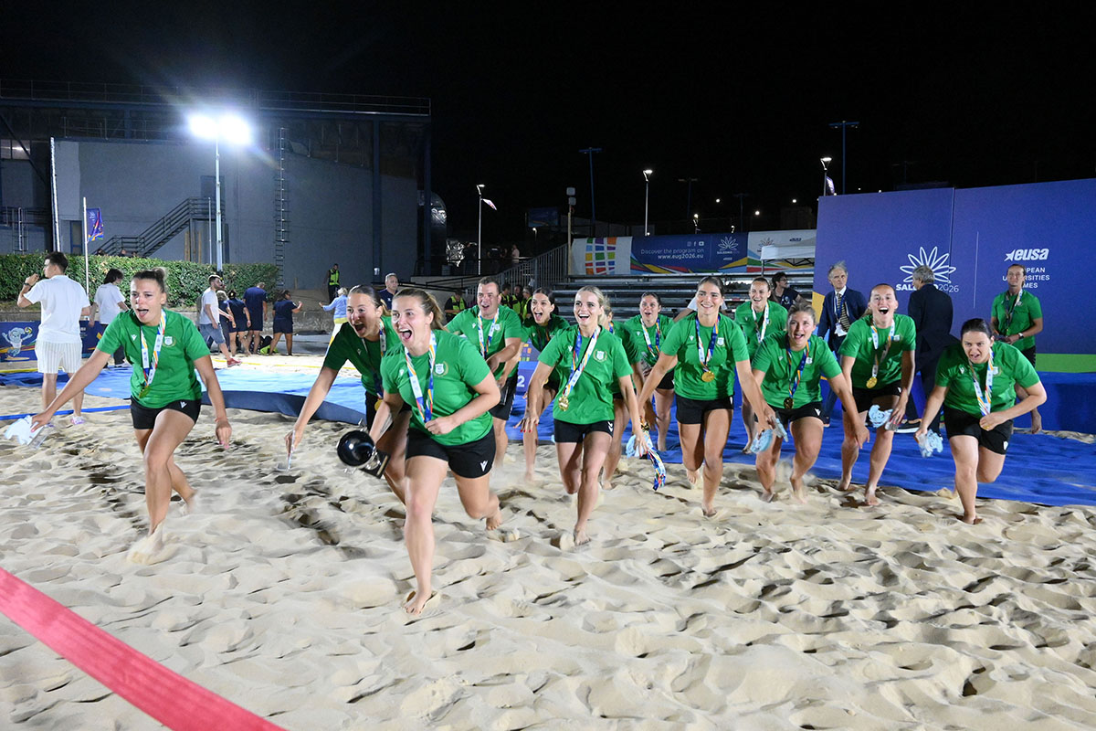 Aranyérmet szerzett női strandkézilabda csapatunk az Európai Egyetemi Játékokon - fotók