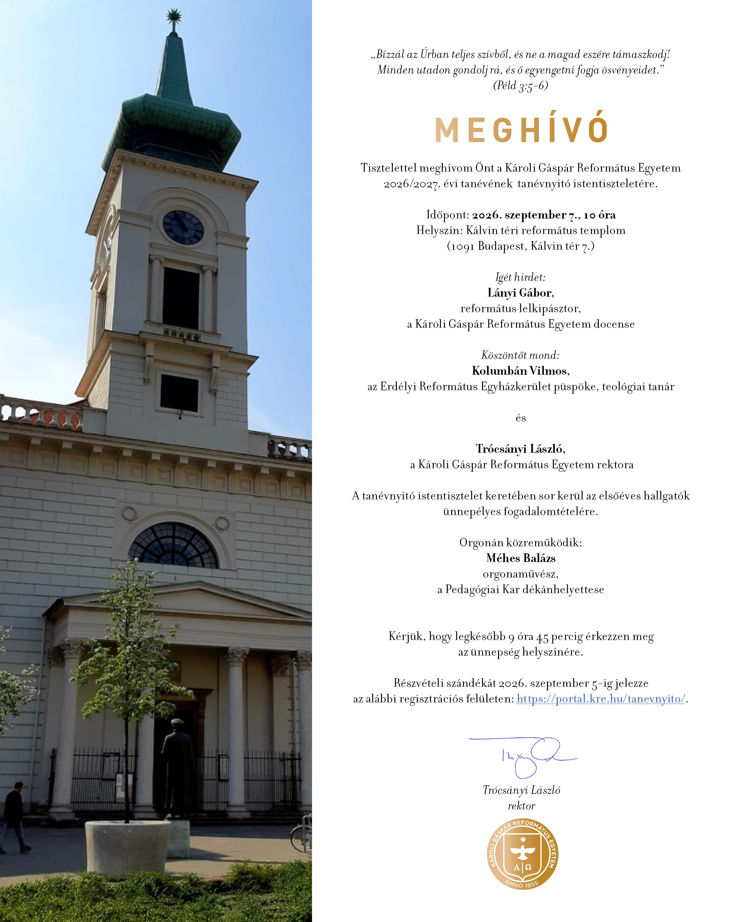 Tanévnyitó meghívó pdf-es olvasható hivatkozással