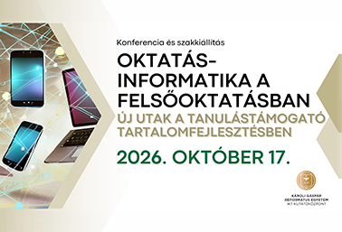 Új utak a tanulástámogató tartalomfejlesztésben - konferencia és szakkiállítás - 