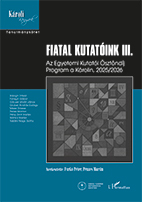 Furkó Péter, Pénzes Martin (szerk.): Fiatal kutatóink III. Az Egyetemi Kutatói Ösztöndíj Program a Károlin, 2025/2026 - borító