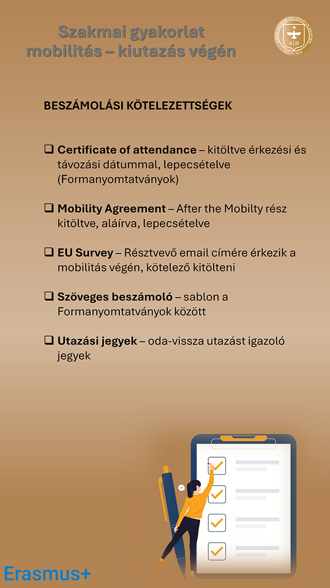 Szakmai gyakorlat kiutazás végén - olvasható pdf