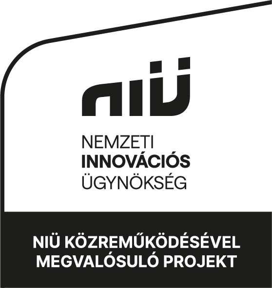 Nemzeti Innovációs Ügynökség - NIÜ közreműködésével megvalósuló projekt - logó