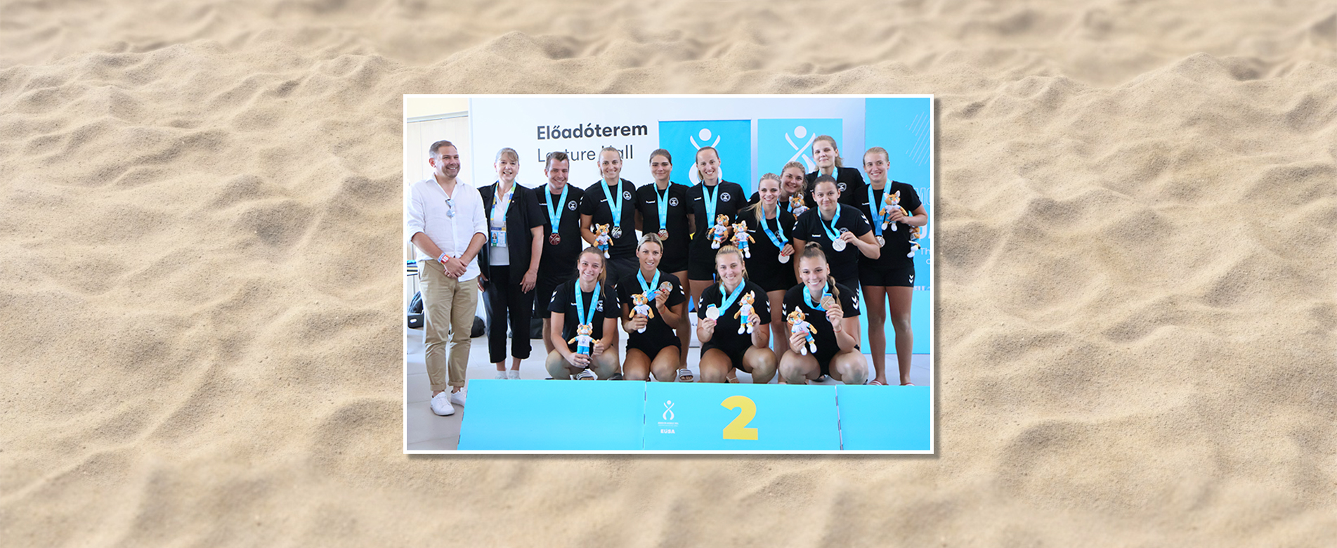 Ezüstérmes lett strandkézilabda csapatunk az Európai Egyetemi Játékokon