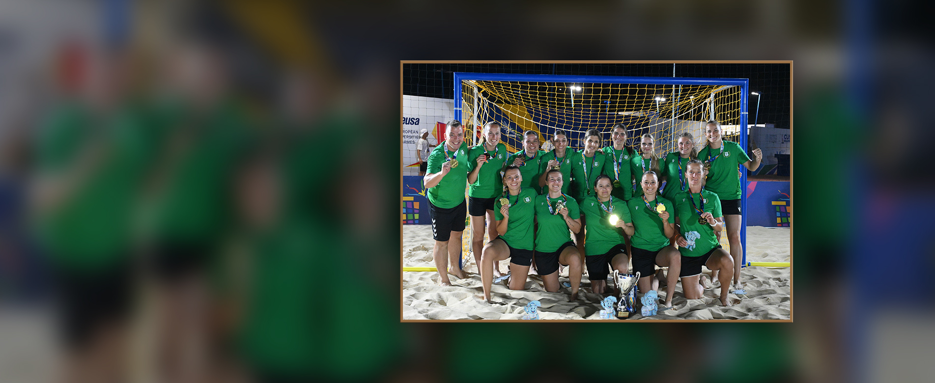 Aranyérmet szerzett női strandkézilabda csapatunk az Európai Egyetemi Játékokon